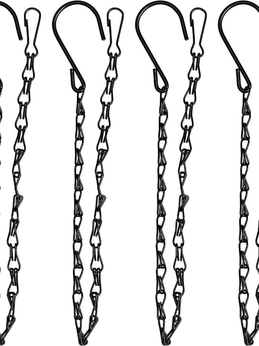 4-Pack 25.5 Inch Hanging Chain with Hooks for Hanging Bird Feeders, Birdbaths, P